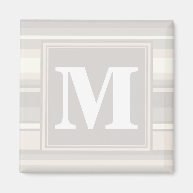 Imã Banda bege monograma (Frente)