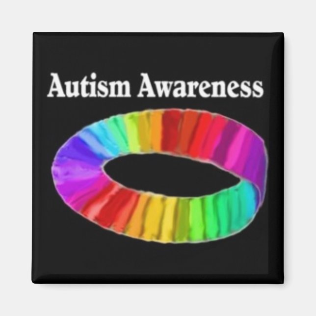 Imã Banda de Consciência do Autismo (Frente)