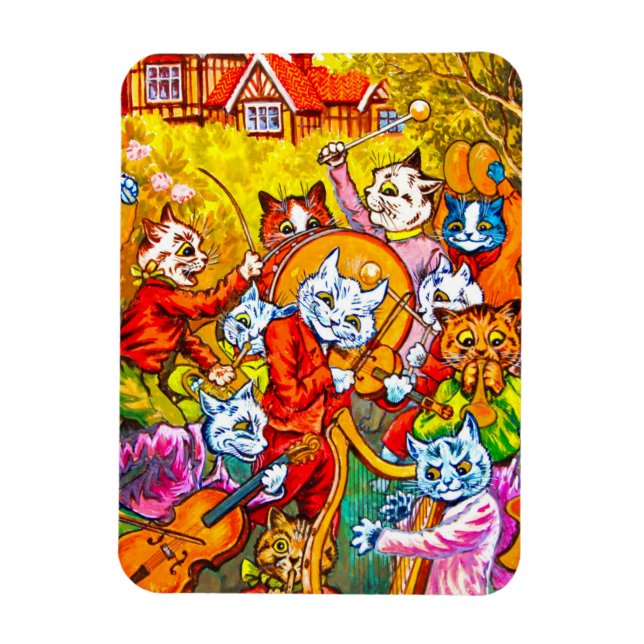 Ímã Banda Musical de Gatos (Vertical)