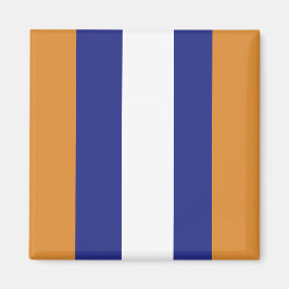 Imã Bandas castanhas, marinhos, azuis e brancas