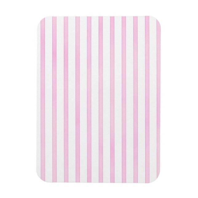 Ímã Bandas de Aquarela Rosa de Fundo (Vertical)