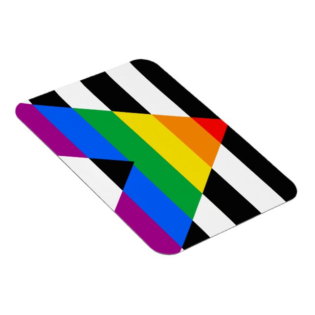 Ímã Bandeira Aliada LGBTQ+ (Lado Direito)