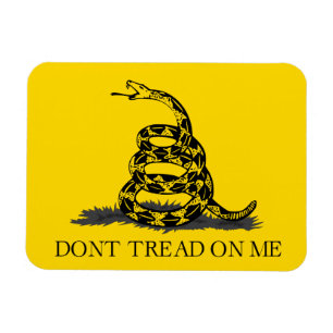 Ímã Bandeira Amarela Clássica de Gadsden Não Pise em M