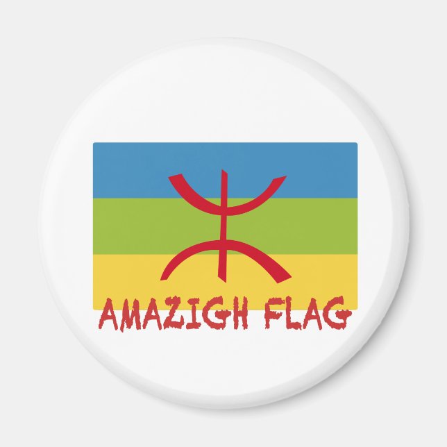 Imã Bandeira Amazigh - Bandeira-Drapeau Amazigh (Frente)