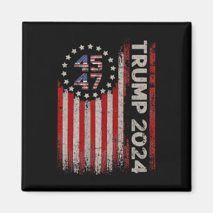 Imã Bandeira Americana 47 Trump 2024