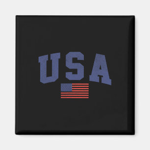 Imã Bandeira Americana 4 De Julho Americana Azul