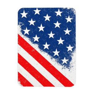 Ímã Bandeira Americana Camisa Estrelas Patriótica dos