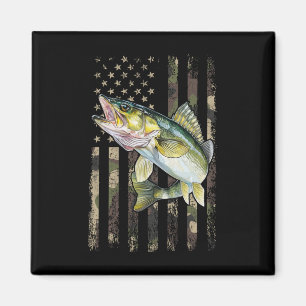 Imã Bandeira Americana Camo Walleye