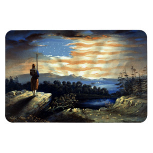 Ímã Bandeira Americana Celestial no Céu, Guerra Civil