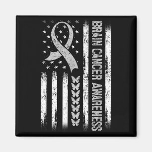 Imã Bandeira Americana Conscientização do Câncer de Cé
