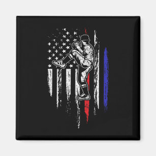Imã Bandeira Americana de Beisebol Arremessador Usa Ar