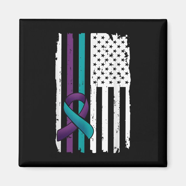Imã Bandeira Americana de Conscientização sobre Preven (Frente)