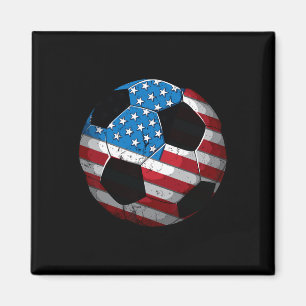 Imã Bandeira Americana de Futebol Fofo 4 de Julho Engr