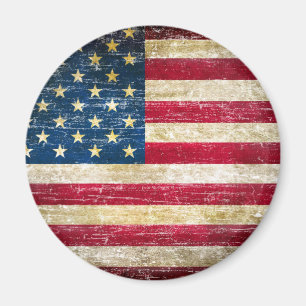 Imã Bandeira americana do Grunge