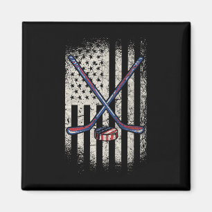 Imã Bandeira Americana do Hóquei no Gelo nos Estados U