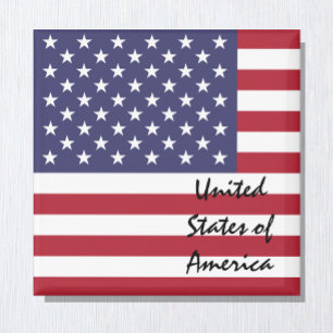 Imã Bandeira americana e EUA - fãs de feriados/esporte