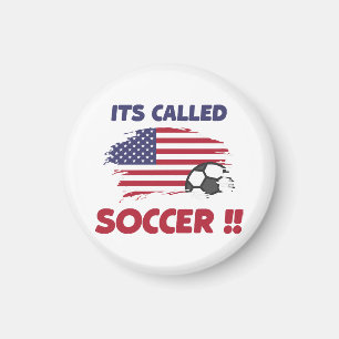 Imã Bandeira americana engraçada chamada SOCCER e não