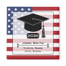 Bandeira Americana EUA Ano de Graduação 