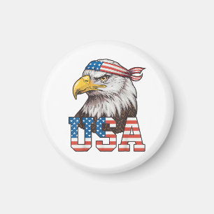 Imã Bandeira Americana EUA Homens Mulheres Crianças Ág