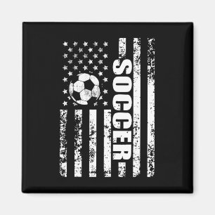 Imã Bandeira Americana Futebol Patriótico Futebol