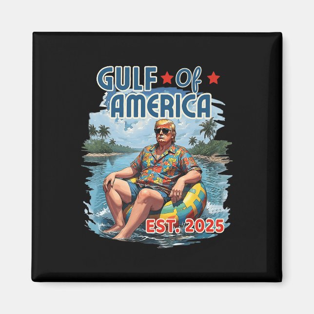 Imã Bandeira Americana G.2025 Do Golfo De Eua (Frente)