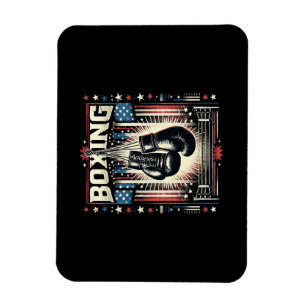 Ímã Bandeira Americana Incomodada - Boxer Vintage Bo