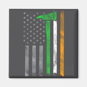 Imã Bandeira americana irlandesa-americana bombeiro ma