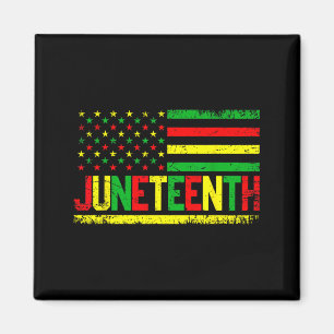 Imã bandeira americana Juneteenth emancipação melanina