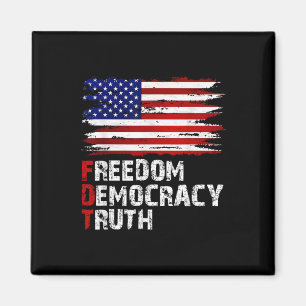 Imã Bandeira Americana Liberdade Democracia Verdade Pa