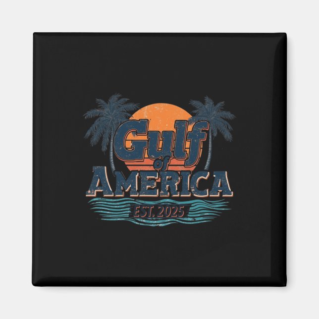 Imã Bandeira Americana Long S Do Golfo Dos Eua 2025 (Frente)