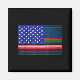 Imã bandeira americana mexicana serape cinco de mayo p