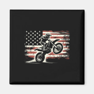 Imã Bandeira Americana Moto Bicicleta Motocross Ciclis