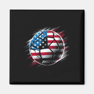 Imã Bandeira Americana No Byll De Futebol _1