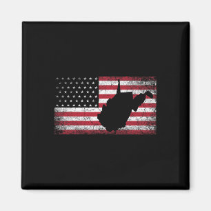 Imã Bandeira Americana No Dia 4 De Julho West Virginia