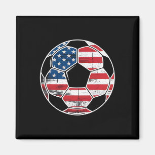 Imã Bandeira Americana No Futebol Ll Meninos Futebol M