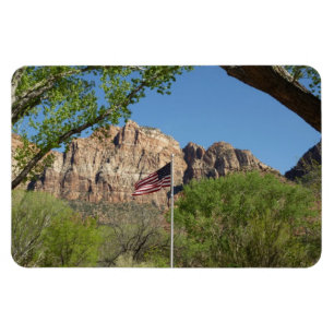 Ímã Bandeira Americana no Parque Nacional Zion II
