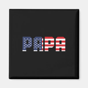 Imã Bandeira Americana Papa Homens 4 De Julho 