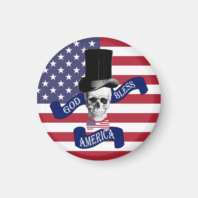 Imã Bandeira Americana Patriótica (Frente)