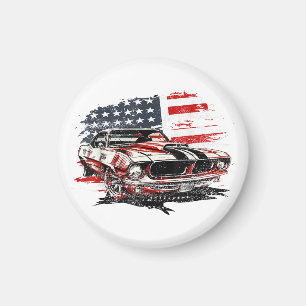 Imã Bandeira Americana Patriótica 