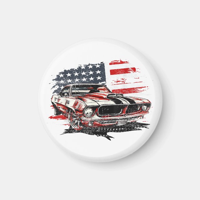 Imã Bandeira Americana Patriótica  (Frente)