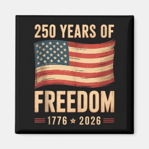 Imã Bandeira americana patriótica 4 de julho 250 anive