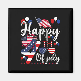 Imã Bandeira Americana Patriótica Alien Feliz 4 De Jul