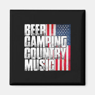 Imã Bandeira Americana Patriótica Música Country Campi