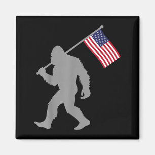 Imã Bandeira Americana Pé Grande Vermelho Branco Azul