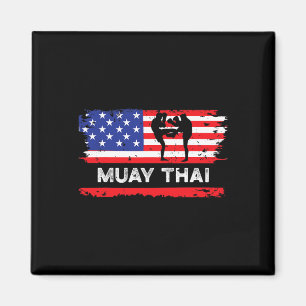 Imã Bandeira Americana Presente de Muay Thai Tailândia