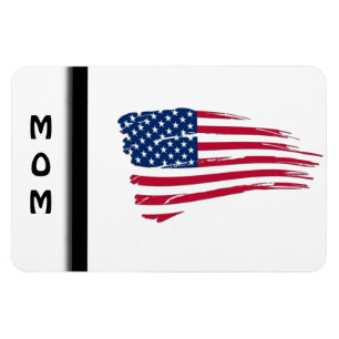 Ímã Bandeira Americana Rasgada