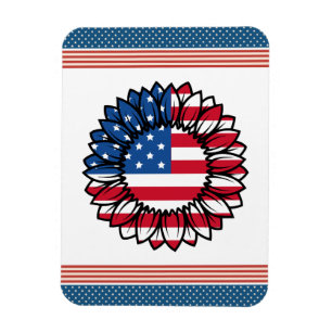 Ímã Bandeira Americana Sunflower-32222