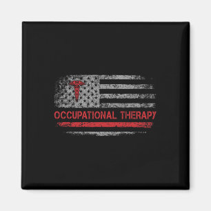 Imã Bandeira Americana Terapia Ocupacional Estudante d