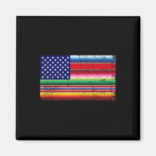 Imã Bandeira Americana Usa Serape Cinco De Mayo Par