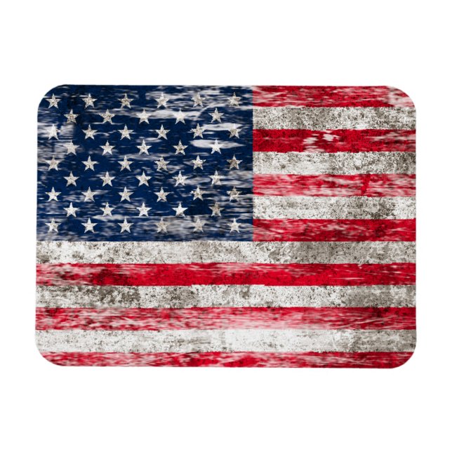 Ímã Bandeira Americana Vestida e algemada (Horizontal)